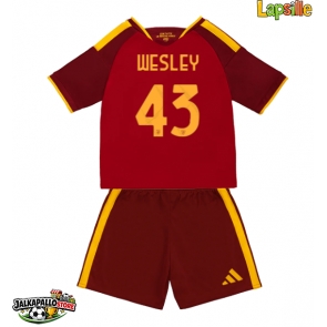 AS Roma Wesley Franca #43 Kotipaita Lapsille 2026-27 Lyhythihainen (+ shortsit)